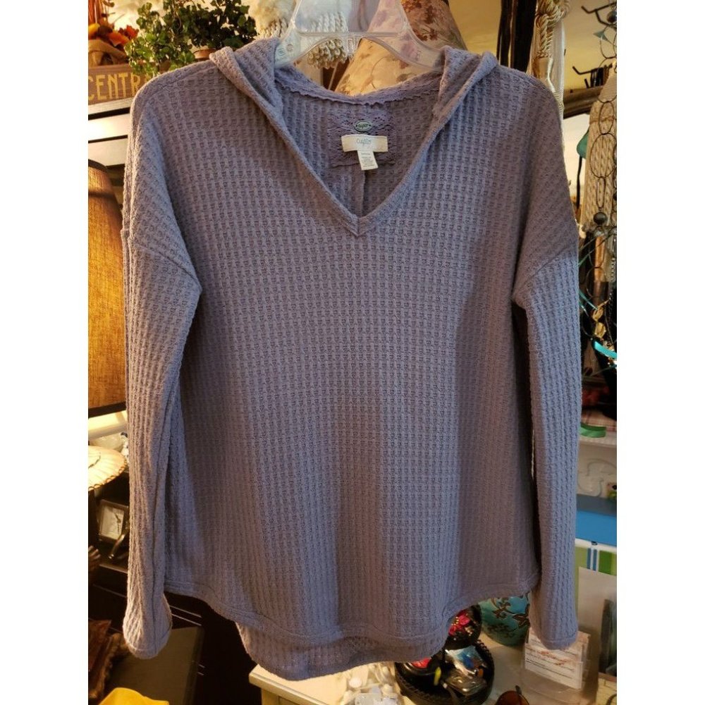 Ladies Small Lilac Cupio Sweater With Hood